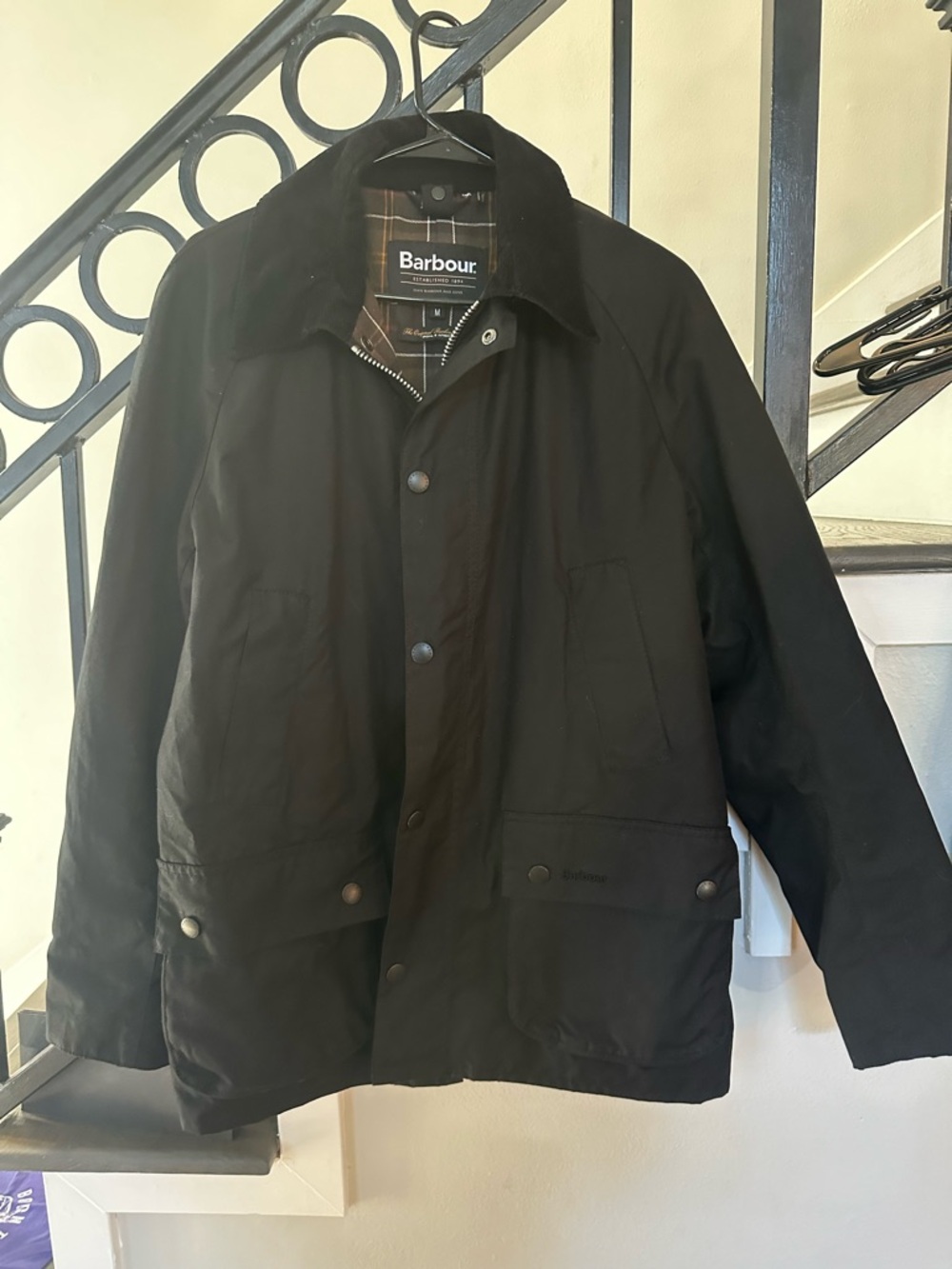 Barbour Men's Black Waxed Cotton Jacket